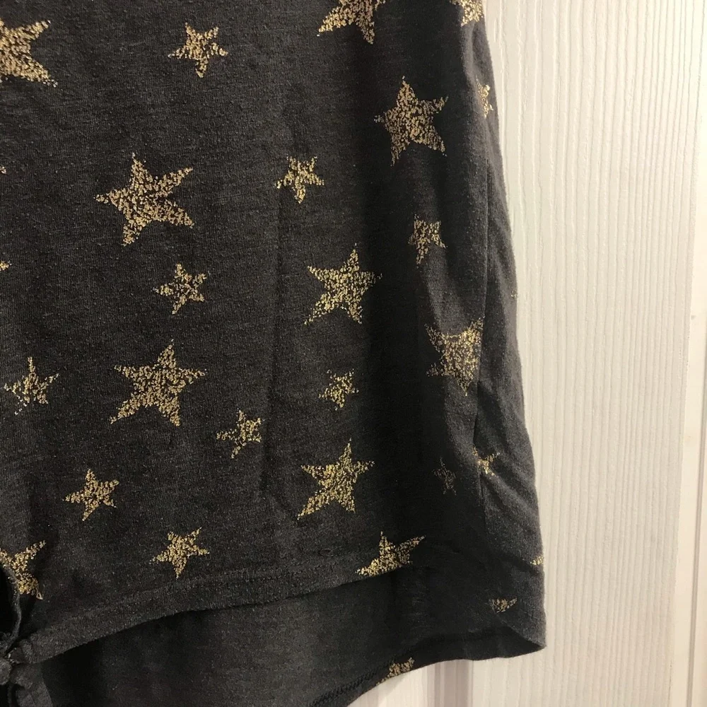 Justice Girl’s Dark Gray Gold Distressed Size L